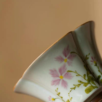 Hand drawn coffee cups in Jingdezhen, China